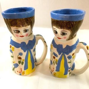 Susan Payley by Ganz 7” tall ceramic mug/vase